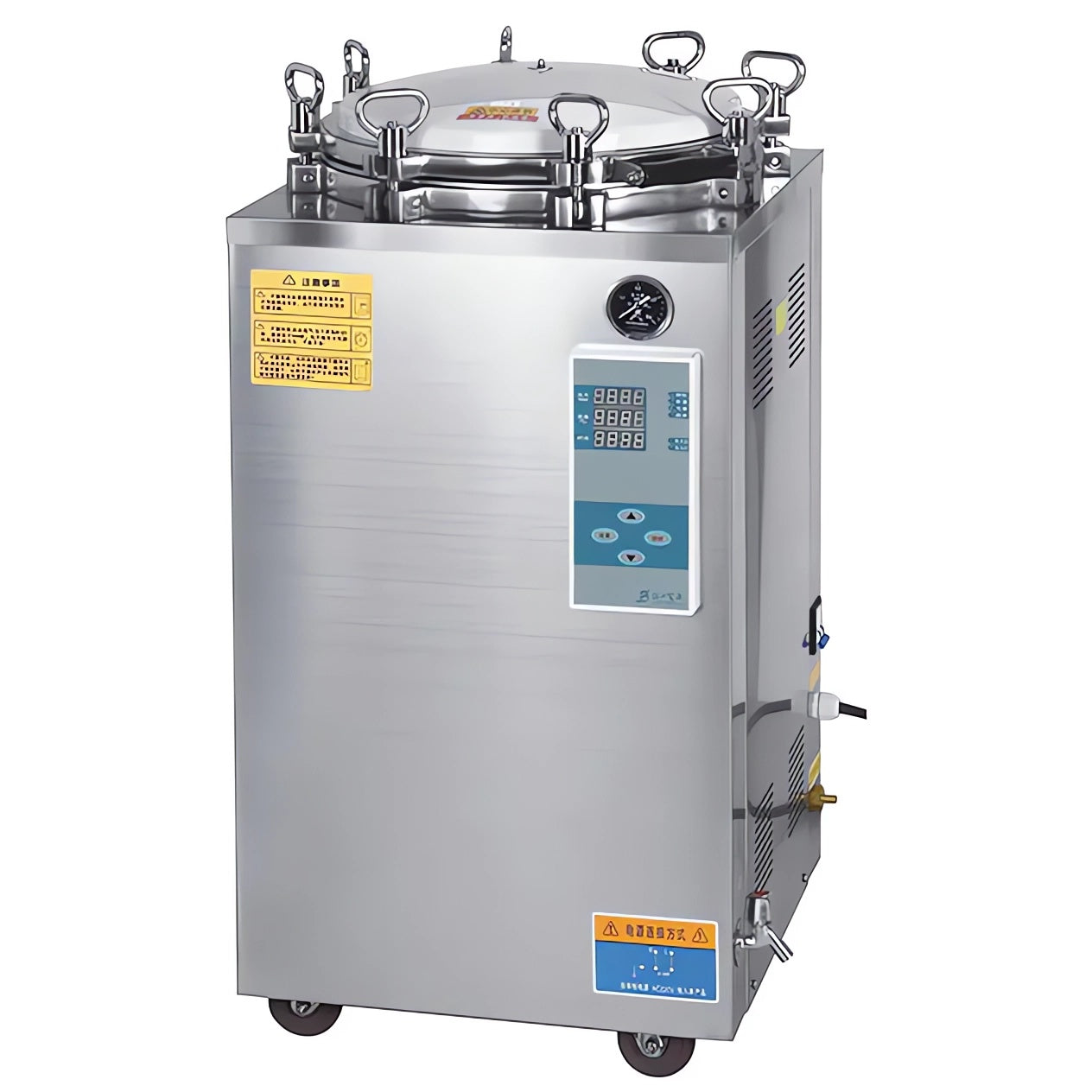 JIBIMED LS-LD 35L/ 50L/ 75L/ 100L/ 120L/ 150L Vertical Autoclave Steam Sterilizer Type N 105℃ - 134℃ LED Display