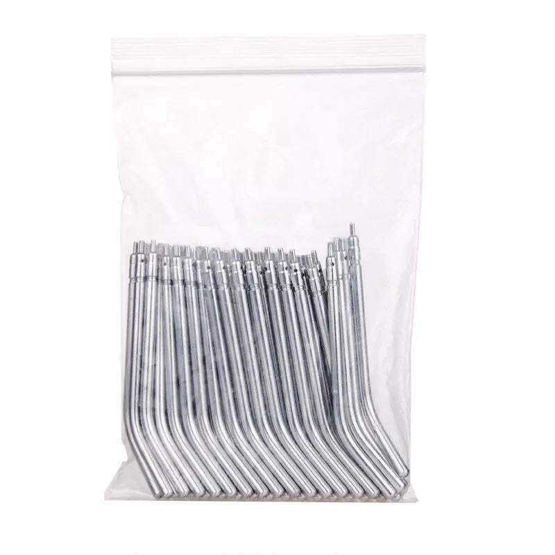 50 Pcs Dental Stainless Steel Spray Nozzles Tips For 3-Way Dental Air Water Syringe