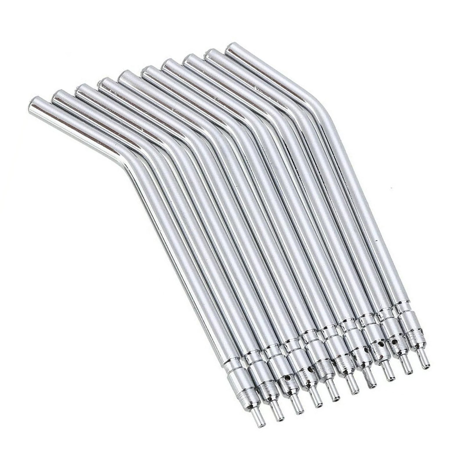 50 Pcs Dental Stainless Steel Spray Nozzles Tips For 3-Way Dental Air Water Syringe