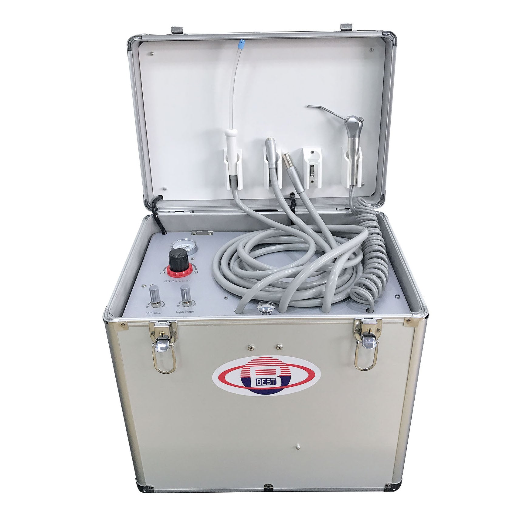 Best®BD-402B Dental Portable Turbine Unit with Air Compressor Suction 3-Way Air Syringe Fiber Optic