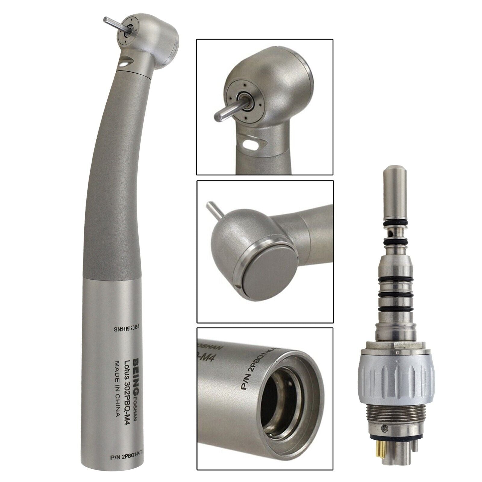 BEING 302PBQ-Ti MAX Fiber Optic High Speed Handpiece with KaVo MULTIflex Coupler