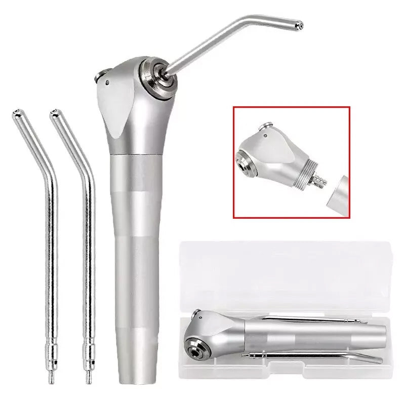 Dental Air Syringe 3-Way Water Syring Handpiece + 2 Nozzles Tips