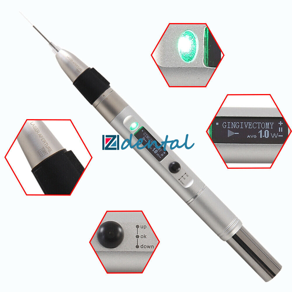 Dental Diode Laser Pen Wireless Periodontal Soft Tissue Endonotic Surgical Laser System