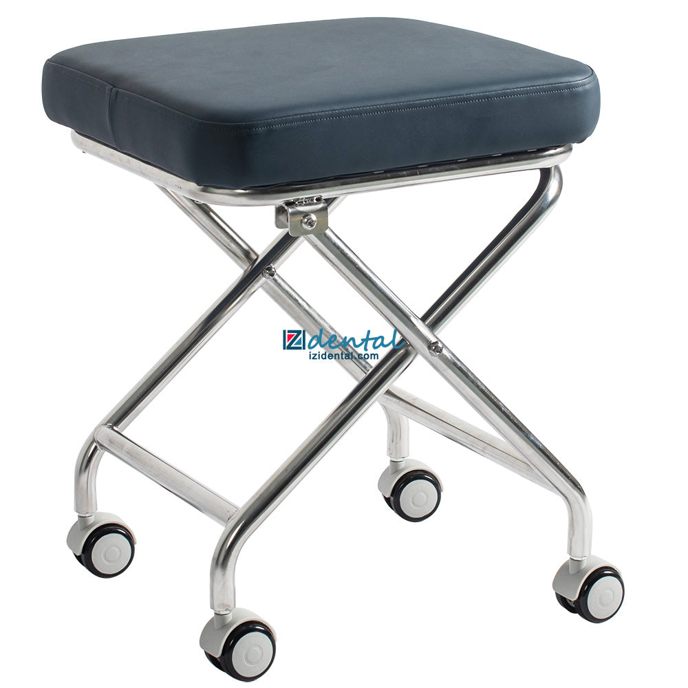 Greeloy GU-P103 Portable Folding Dental Stools for Dentist (304 Stainless Steel Frame)