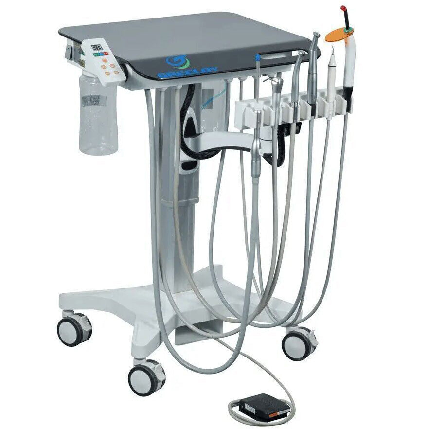 Greeloy GU-P302S Mobile Dental Delivery Unit Dental Chair Delivery System with Electric Dental Motor