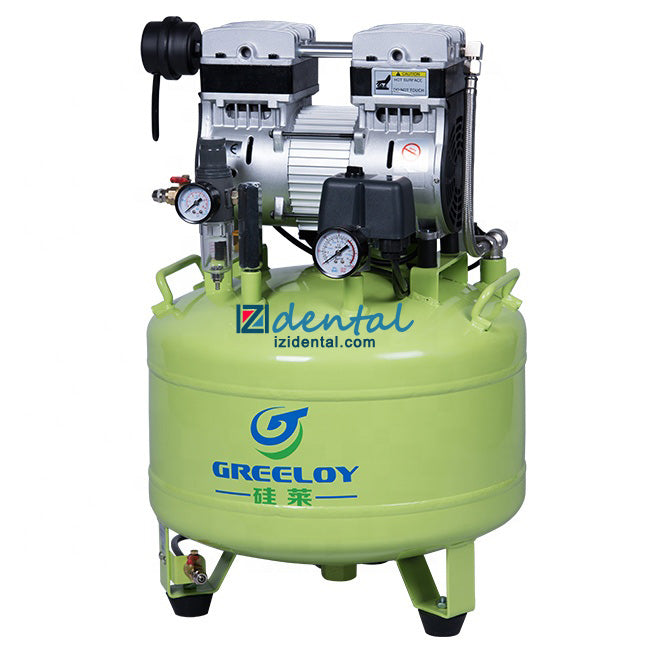 Greeloy GA-81X 1HP Oilless Dental Air Compressor With Silent Cabinet