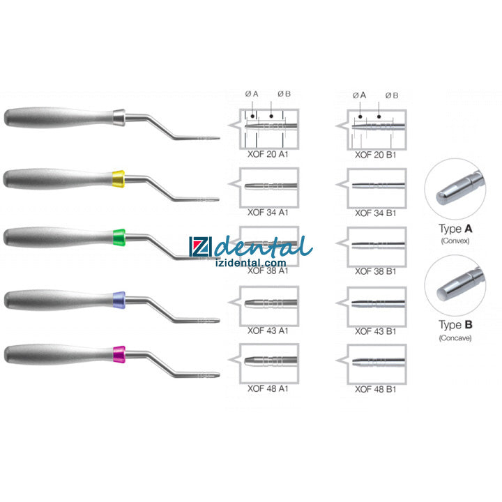 Dentium Osteotome Kit (XOFK Convex/ XOFBK Concave) Dental Implant Instruments