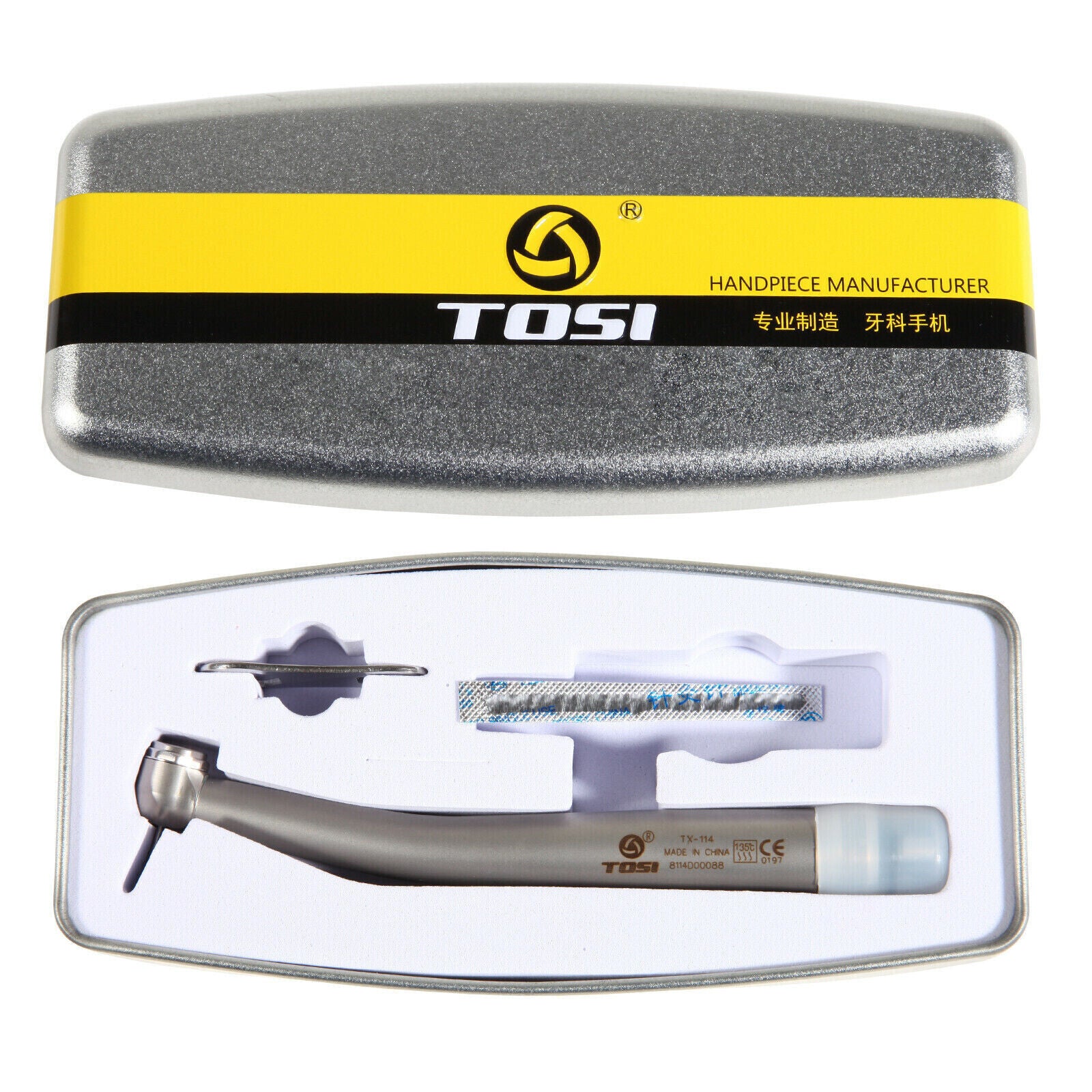 TOSI TX-114 Dental High Speed Push Button Turbine Handpiece 4Hole