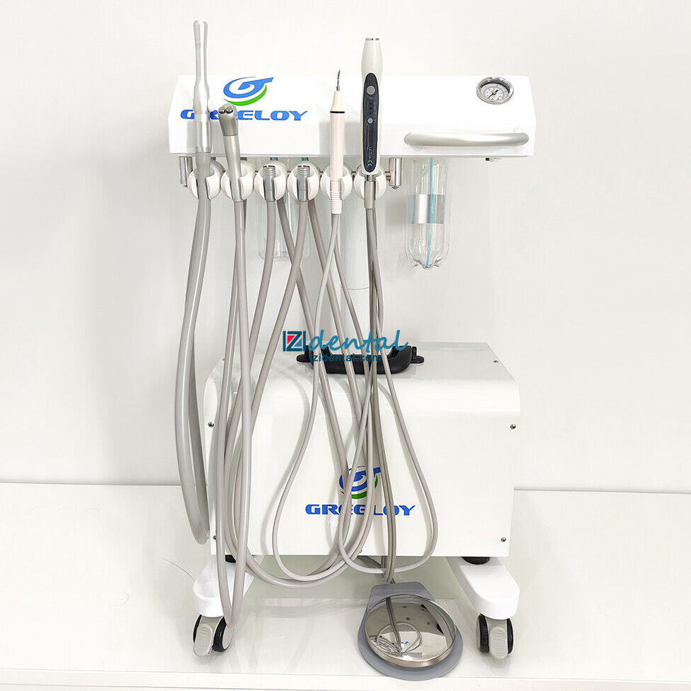 Greeloy Mobile Dental Delivery Unit GU-P302 + Dental Compressor GU-P300 ...